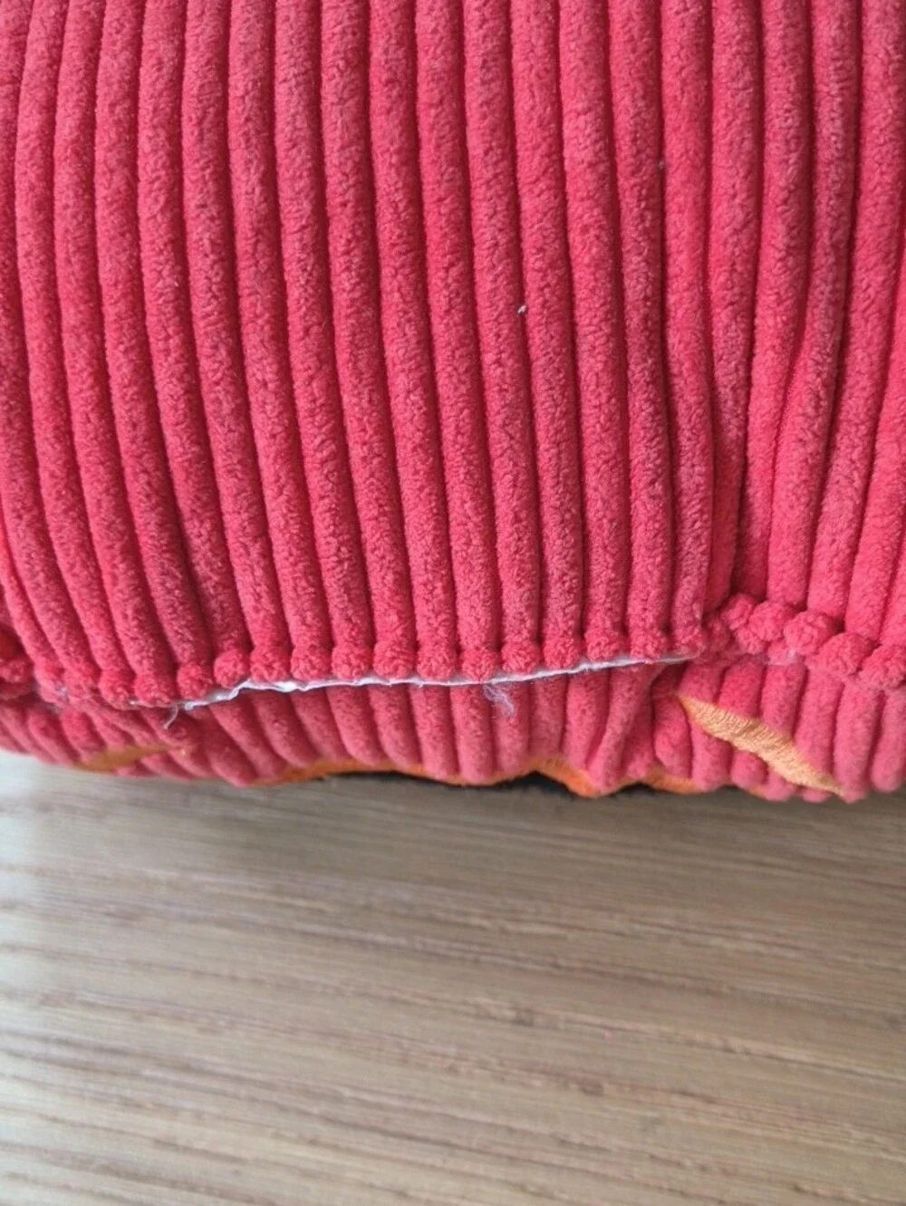 Target Hyde & Eek Halloween Corduroy Jack-O'-Lantern Pumpkin Plush Throw Pillow